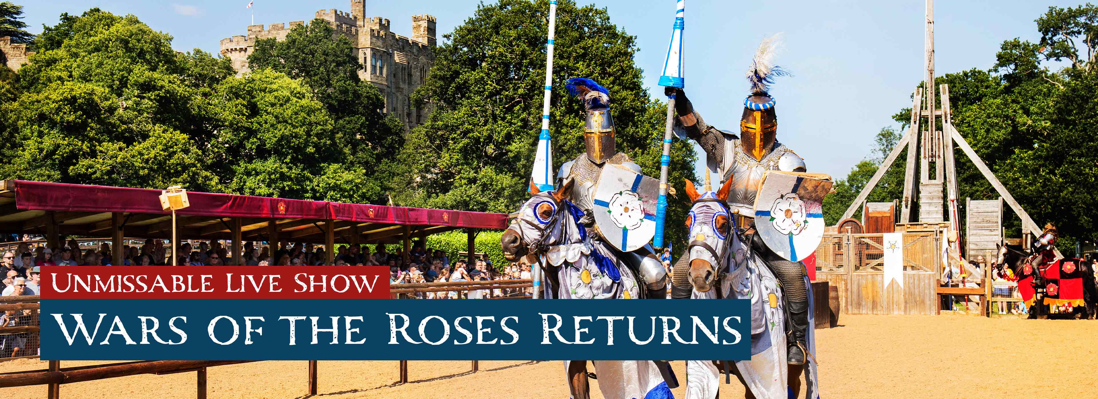 Wars of The Roses show at Warwick Castle