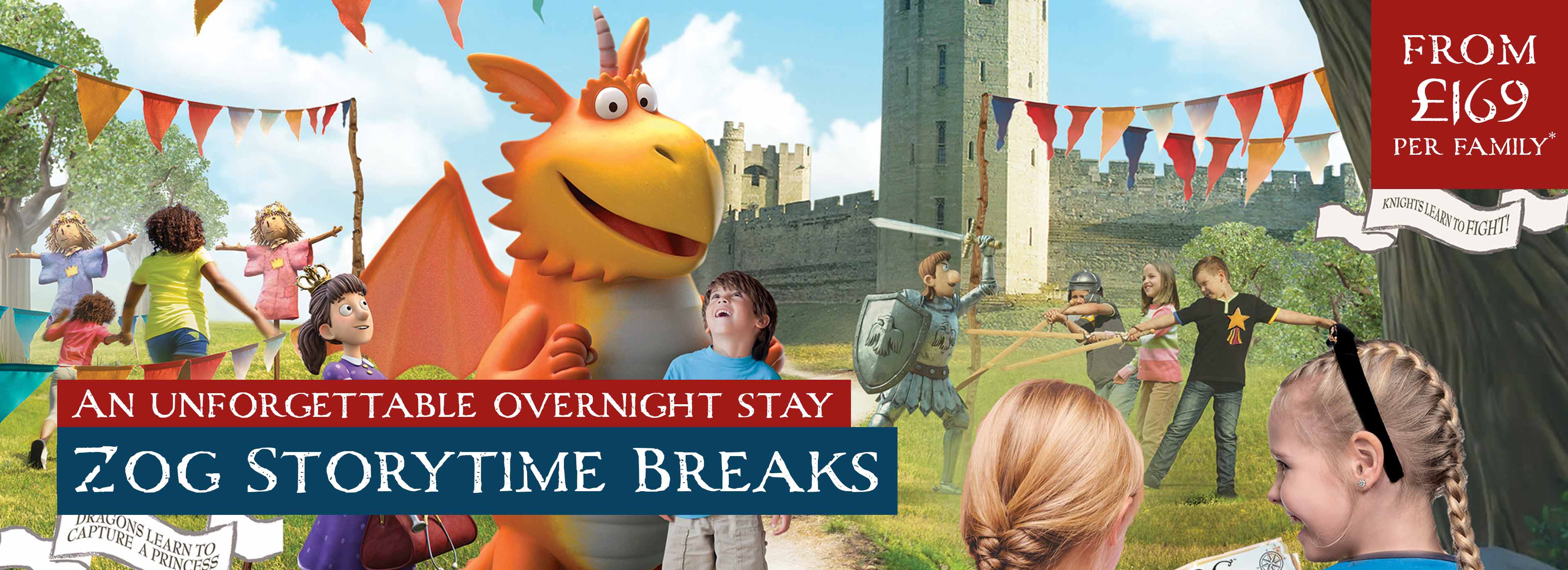 Zog Storytime short breaks at Warwick Castle