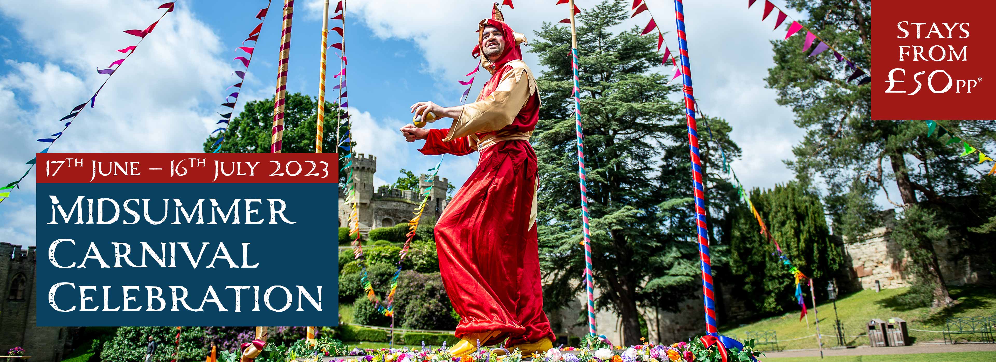  2023 Midsummer Carnival event at Warwick Castle