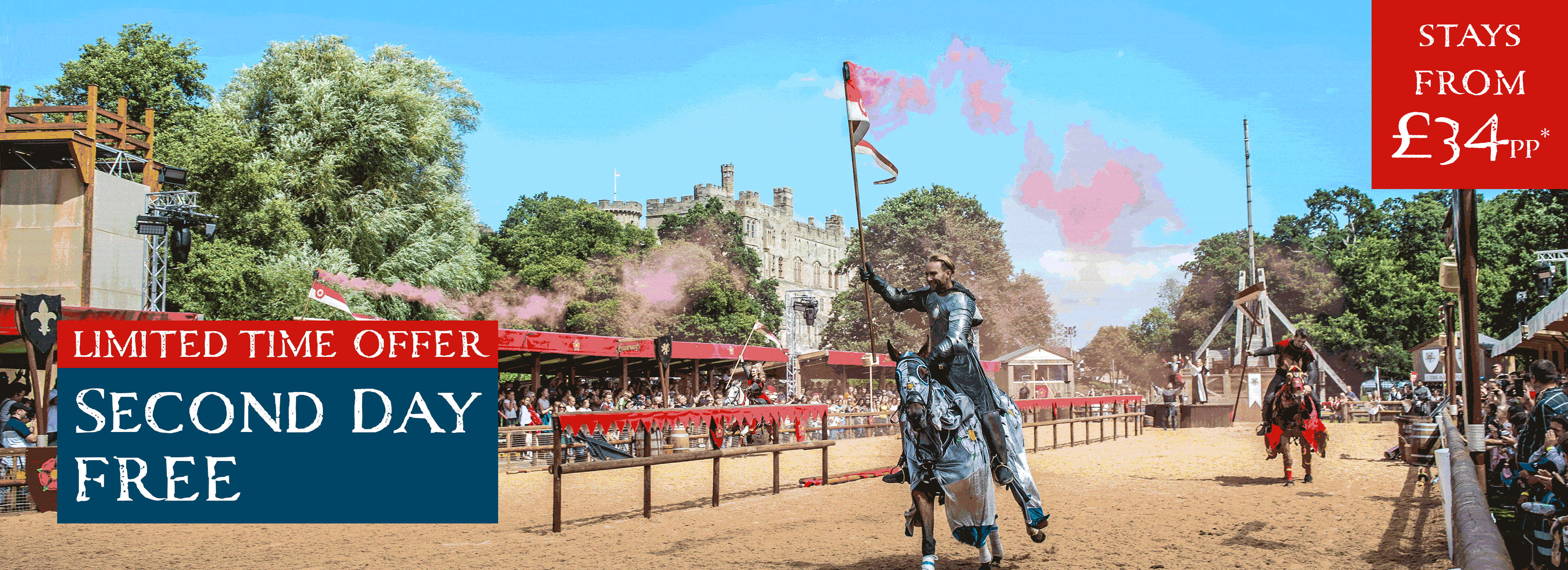 second day free at Warwick Castle